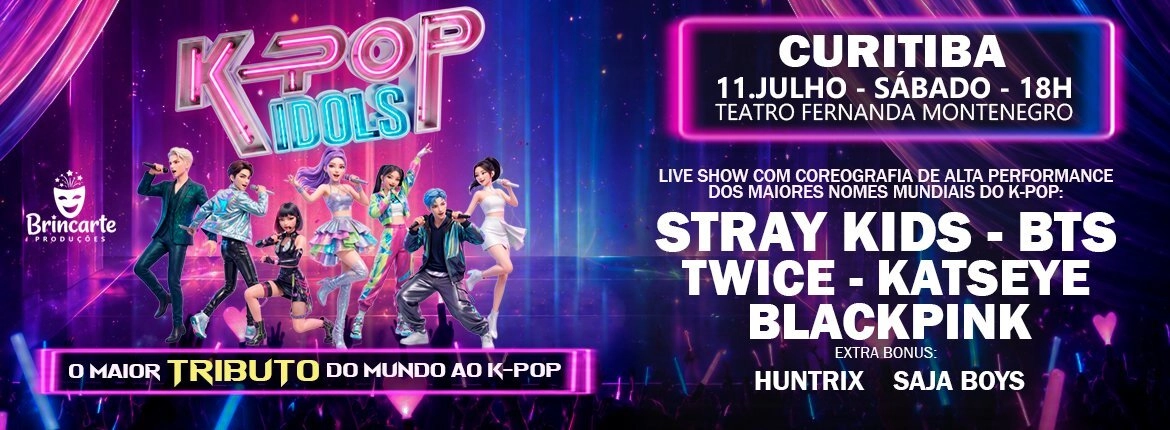 K-POP IDOLS TRIBUTE - 11/07/2026 - DiskIngressos