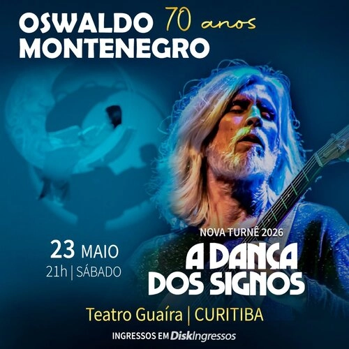 Oswaldo Montenegro em sua nova turnê “A Dança dos Signos”