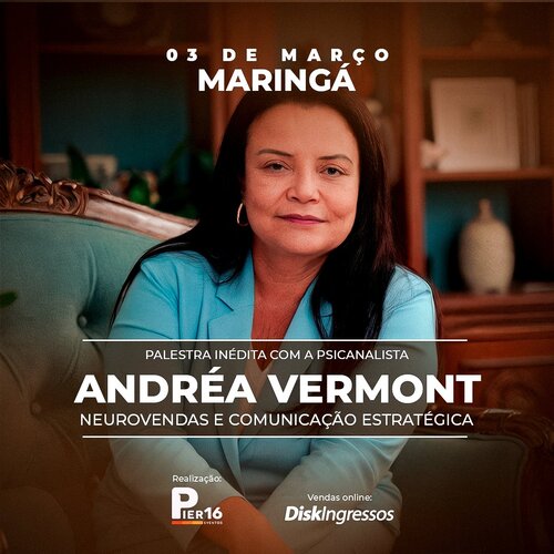 Image for the event: Andrea Vermont - Neurovendas e Comunicação Estratégica