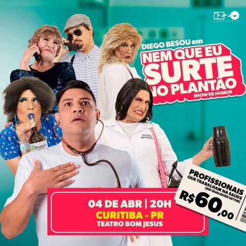 Diego Besou em NEM QUE EU SURTE NO PLANTÃO