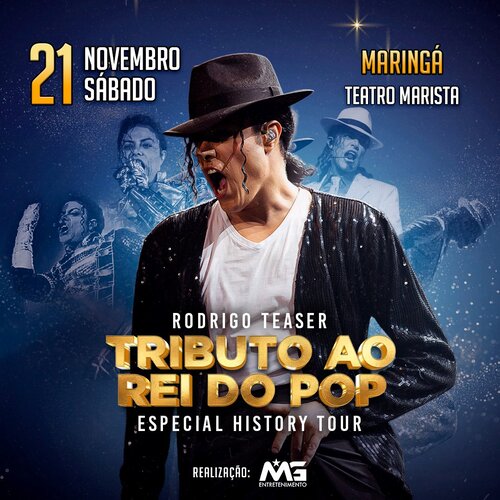 Image for the event: RODRIGO TEASER - TRIBUTO AO REI DO POP