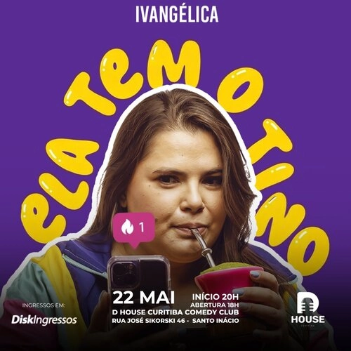 Ivangélica em Ela tem o Tino         