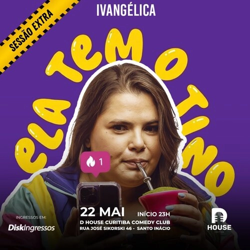 Ivangélica em Ela tem o Tino - SESSÃO EXTRA