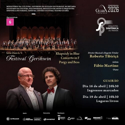 Concerto da Orquestra Sinfônica do Paraná, Série Ouro 2, temporada 2026