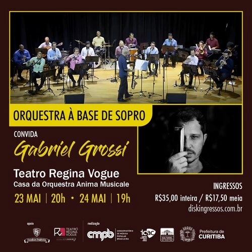 ORQUESTRA À BASE DE SOPRO CONVIDA GABRIEL GROSSI